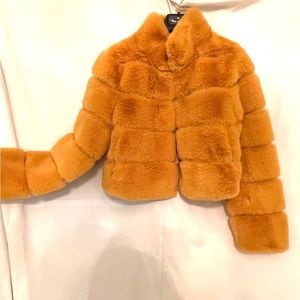 Faux fur jacket